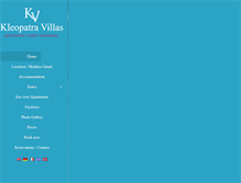 Tablet Screenshot of kleopatravillas.com